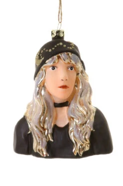 Cody Foster 5" Stevie Nicks Glass Christmas Ornament GO-6981