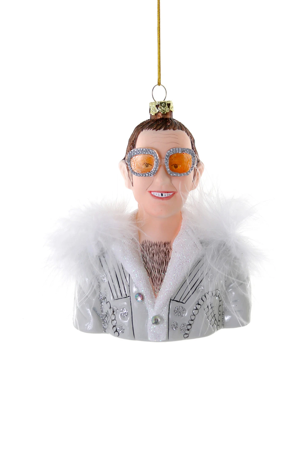 Cody Foster 5" Elton John Glass Christmas Ornament GO-8015 3 Cody Foster 5" Elton John Glass Christmas Ornament GO-8015