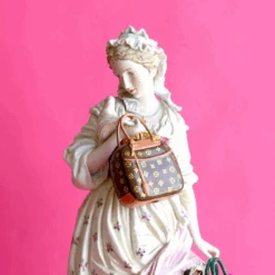 Cody Foster 4" Luxury Handbag Glass Christmas Ornament GO-8685-BR -The Jolly Christmas Shop GO 8685 BR edit 54470.1692035406