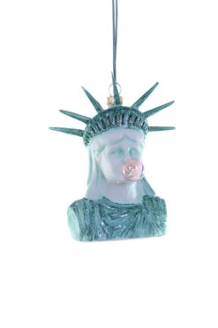 Cody Foster 4.5" Lackadaisical Liberty Statue Of Liberty Glass Christmas Ornament GO-8695 -The Jolly Christmas Shop GO 8695 1 34333.1691527832