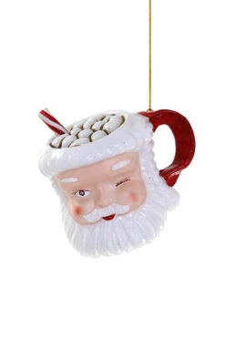 Cody Foster 3.5" Vintage Santa Mug Glass Christmas Ornament GO-9534 -The Jolly Christmas Shop GO 9534 1 01291.1692036779