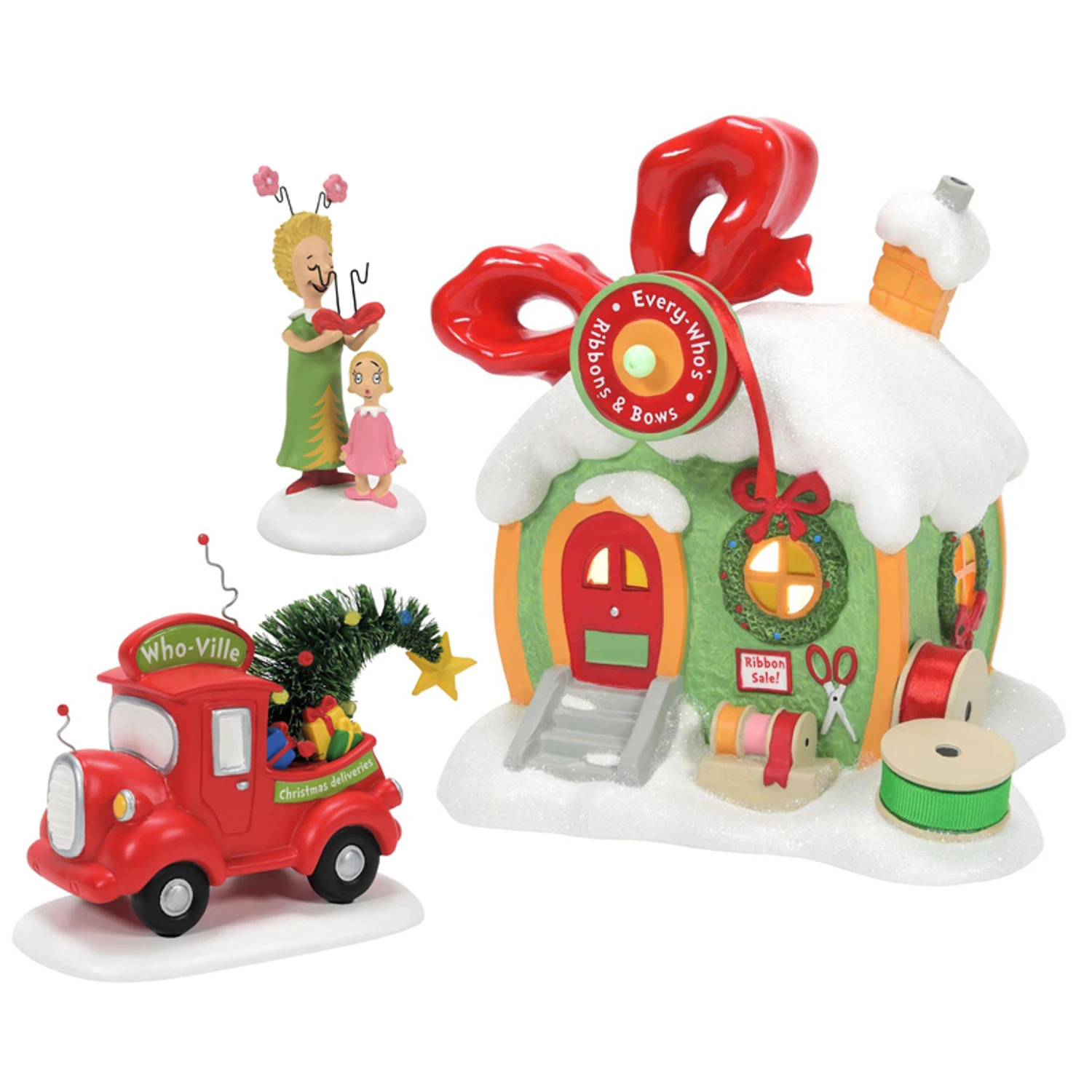 Department 56 The Grinch Village New For 2023 3 Pc Set 3 Department 56 The Grinch Village New For 2023 3 Pc Set
