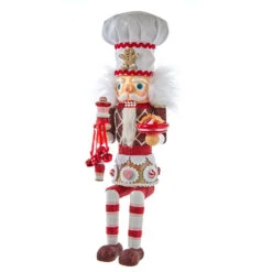 Kurt Adler 15" Hollywood Nutcrackers Gingerbread Baker Shelf Sitter Christmas Nutcracker HA0614
