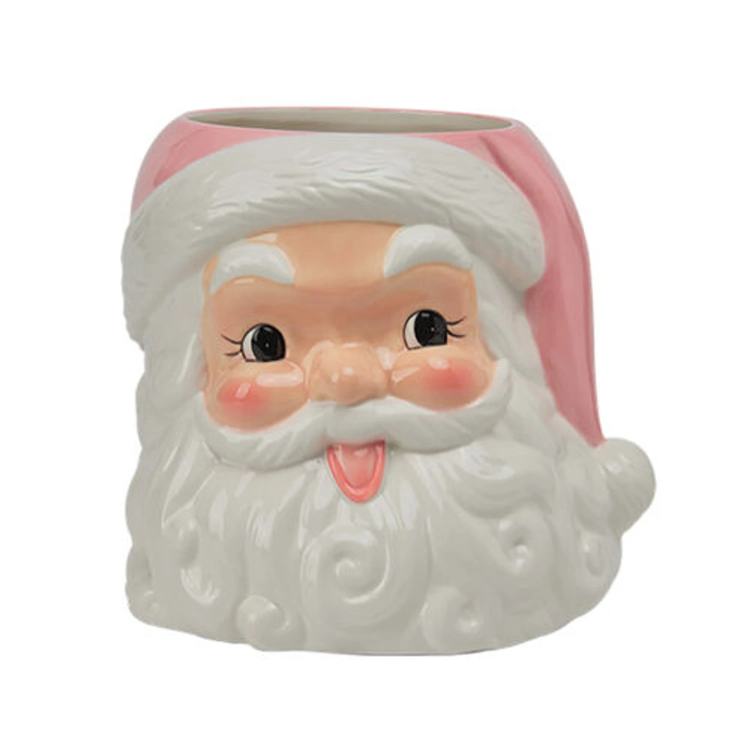 December Diamonds Pink Santa Planter Head Christmas Decoration 29-29743 3 December Diamonds Pink Santa Planter Head Christmas Decoration 29-29743
