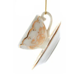 Kurt Adler 3" White And Gold Teacup Porcelain Christmas Ornament J7487 9 Kurt Adler 3" White And Gold Teacup Porcelain Christmas Ornament J7487 -The Jolly Christmas Shop J7487c 11117.1653410215