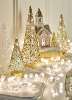 Raz 8' White Snowball LED Snake Light Christmas Lights L4037022 -The Jolly Christmas Shop L4037022 78202.1655499061