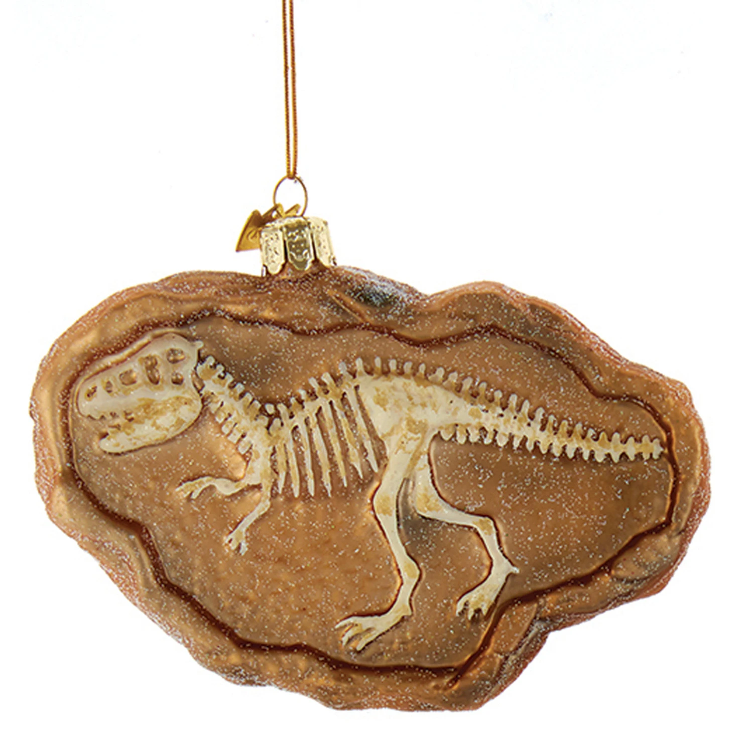 Kurt Adler 4.75" Noble Gems Dinosaur Fossil Glass Christmas Ornament NB1726 4 Kurt Adler 4.75" Noble Gems Dinosaur Fossil Glass Christmas Ornament NB1726 - Image 2