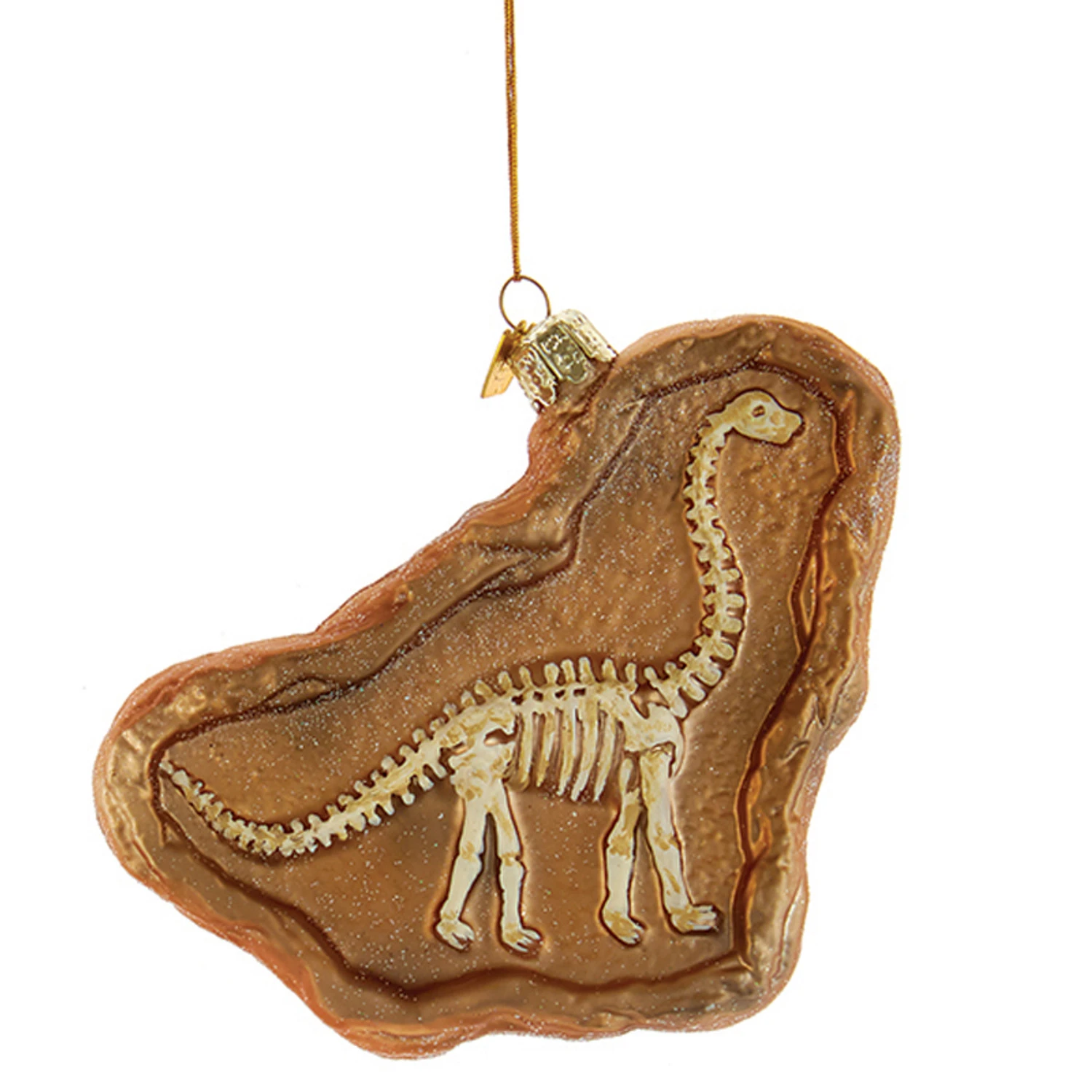 Kurt Adler 4.75" Noble Gems Dinosaur Fossil Glass Christmas Ornament NB1726 6 Kurt Adler 4.75" Noble Gems Dinosaur Fossil Glass Christmas Ornament NB1726 - Image 4