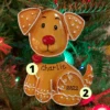 Gingerbread Cookie Puppy Dog Personalized Christmas Ornament OR1222 2 Gingerbread Cookie Puppy Dog Personalized Christmas Ornament OR1222 -The Jolly Christmas Shop OR1222 edit 73018.1649337741