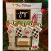 5" Fireplace Mantle Stocking Family Of 4 Personalized Christmas Ornament OR2030-4