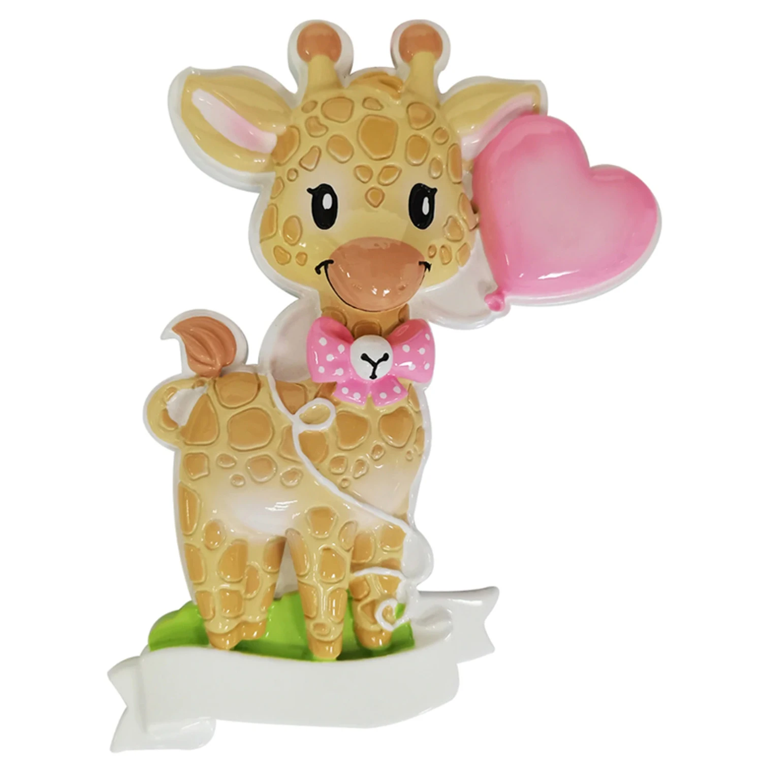 Giraffe Pink Balloon Personalized Christmas Ornament OR2236-F 5 Giraffe Pink Balloon Personalized Christmas Ornament OR2236-F - Image 3