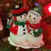 Snowman Family Of 2 Personalized Christmas Ornament OR2255-2 -The Jolly Christmas Shop OR2255 2 EDIT 87431.1664993208