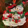 Snowman Family Of 4 Personalized Christmas Ornament OR2255-4 -The Jolly Christmas Shop OR2255 4 EDIT 49284.1664998307