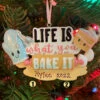Life Is What You Bake It Personalized Christmas Ornament OR2285 -The Jolly Christmas Shop OR2285 EDIT 15747.1665069148