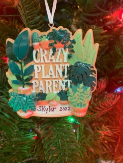Crazy Plant Parent House Plants Personalized Christmas Ornament OR2288 -The Jolly Christmas Shop OR2288 16624.1665069309