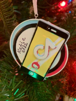 Cell Phone Dance App Personalized Christmas Ornament OR2292 -The Jolly Christmas Shop OR2292 83747.1665069560