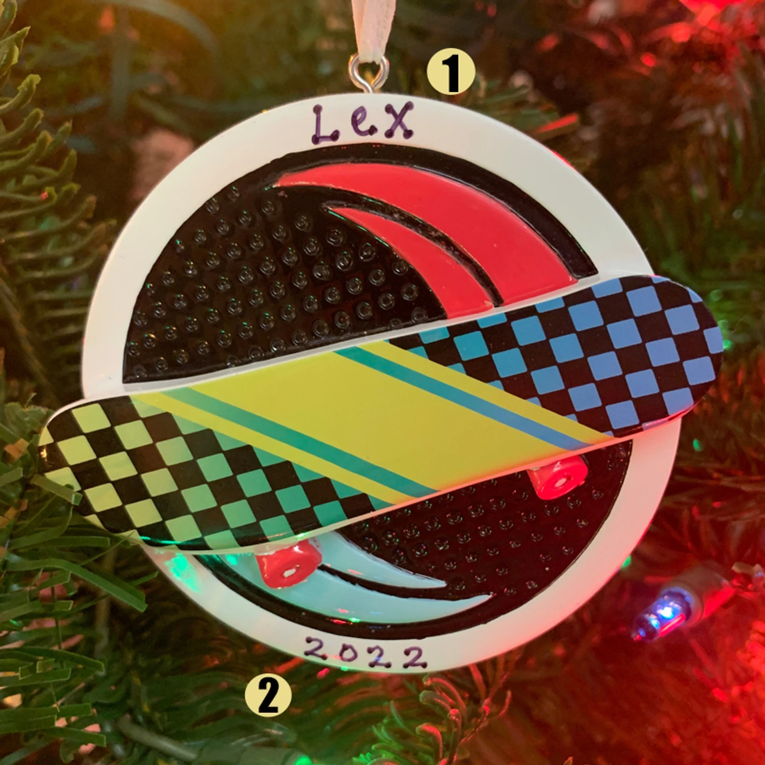 Skateboard Personalized Christmas Ornament OR2294 3 Skateboard Personalized Christmas Ornament OR2294