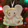 Girl Baby Elephant Personalized Christmas Ornament OR2361-F -The Jolly Christmas Shop OR2361 F EDIT 63394.1666042189