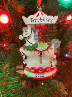 Nostalgic Carousel Personalized Christmas Ornament OR2392 -The Jolly Christmas Shop OR2392 23894.1665073033