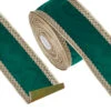 Raz 4" Green And Gold Trim Velvet Wired Christmas Ribbon R4227734 -The Jolly Christmas Shop R4227734 33192.1687178910