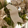 Raz 4" Champagne Pattern Wired Christmas Ribbon R4371829 -The Jolly Christmas Shop R4371829 88057.1686664955