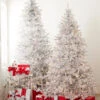 Raz 7.5' Or 9' Silver Tinsel Christmas Tree With Forever Lit Clear Lights -The Jolly Christmas Shop T4352007 T4352008 69342.1686667808