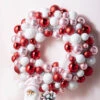 Raz 22" Pink, Red, And White Multicolor Ball Ornament Wreath W4302338 -The Jolly Christmas Shop W4302338 04723.1686671065
