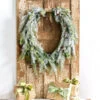Raz 36" Flocked Oval Cedar And Pinecone Christmas Wreath W4309881 2 Raz 36" Flocked Oval Cedar And Pinecone Christmas Wreath W4309881 -The Jolly Christmas Shop W4309881 89231.1686678888