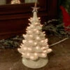 White Ceramic Lighted Christmas Tree 12" -The Jolly Christmas Shop api0figcc 31278.1646091920