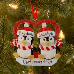 Penguin Couple First Christmas Personalized Christmas Ornament OR1721 6 Penguin Couple First Christmas Personalized Christmas Ornament OR1721 -The Jolly Christmas Shop api0motcd 97458.1646091871