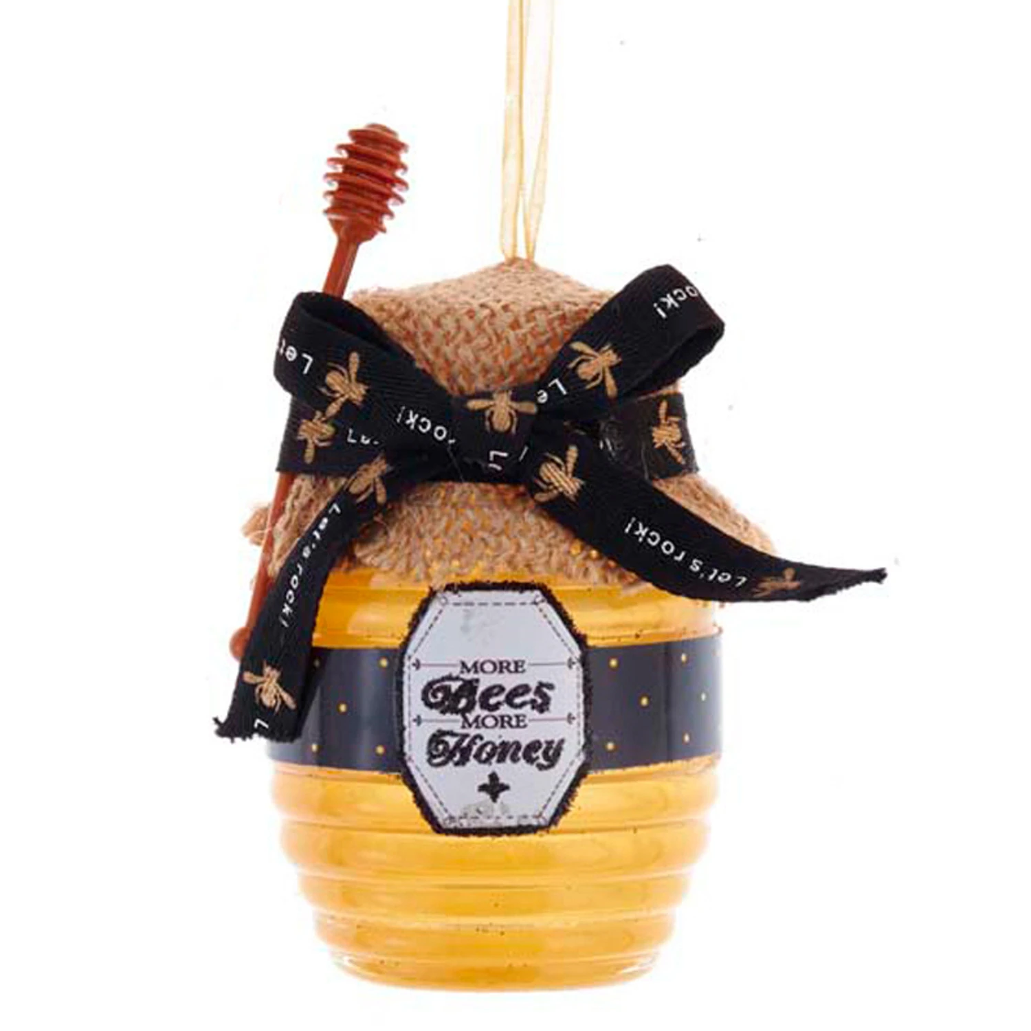 Kurt Adler 4.25" Honey Jar Christmas Ornament T2705 5 Kurt Adler 4.25" Honey Jar Christmas Ornament T2705 - Image 3