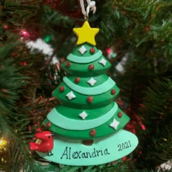 Hallmark 3.85" Christmas Tree Personalized Ornament 1HGO2503 -The Jolly Christmas Shop api1gfmpc 72221.1646091911