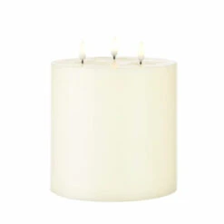 Uyuni 6" X 7" Large Ivory Triflame Candle 4034551 -The Jolly Christmas Shop api1jufkk 89418.1646091893