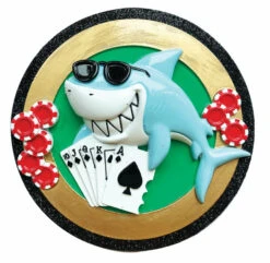 Card Shark Personalized Christmas Ornament OR1695 -The Jolly Christmas Shop api219pp4 57580.1646091881