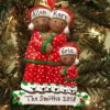 African American Pajama Family Of 3 Personalized Christmas Ornament 2 African American Pajama Family Of 3 Personalized Christmas Ornament -The Jolly Christmas Shop api2v5pcw 96762.1646091874