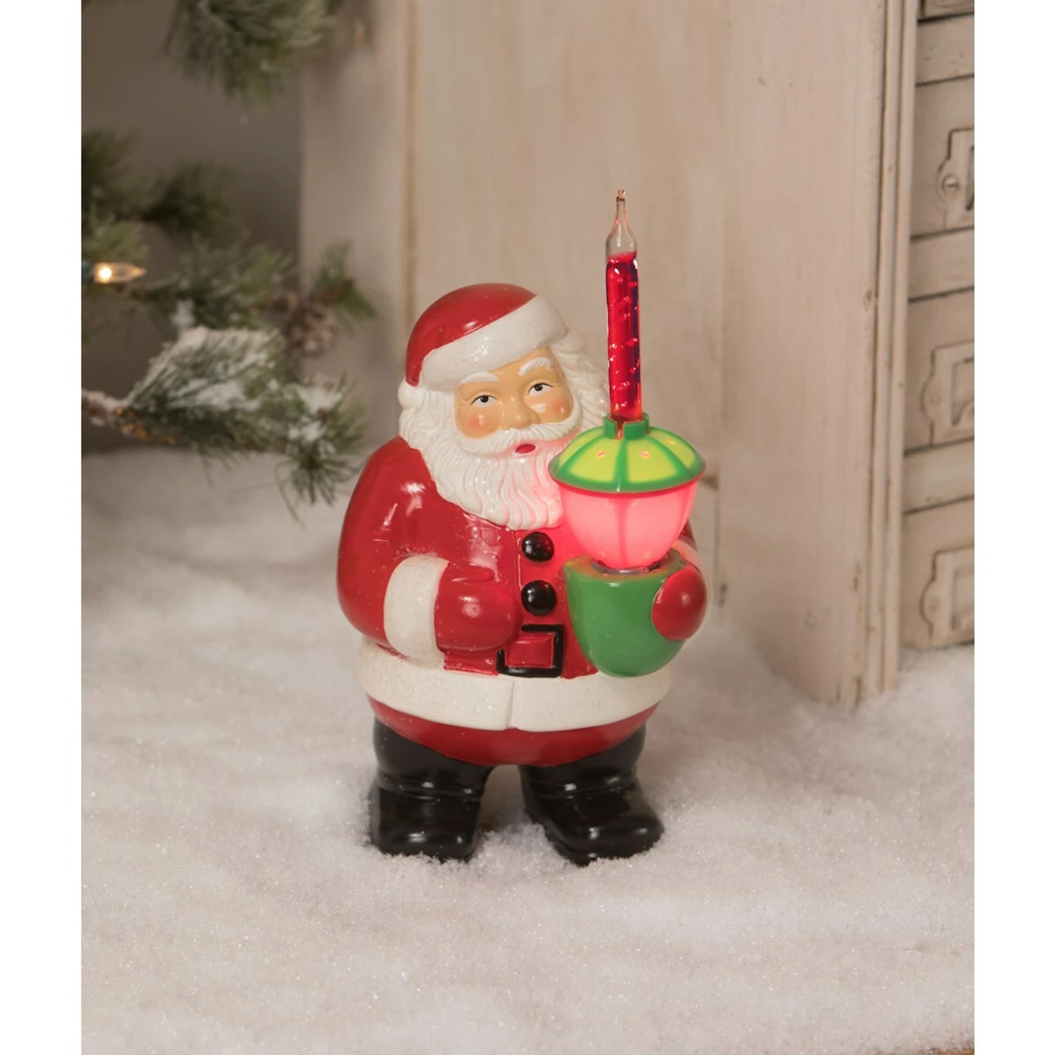 7" Bethany Lowe Santa Claus Figure With Bubble Light LG9867 3 7" Bethany Lowe Santa Claus Figure With Bubble Light LG9867