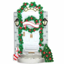 Front Door With Steps Personalized Christmas Ornament -The Jolly Christmas Shop api5jegid 81653.1668119952