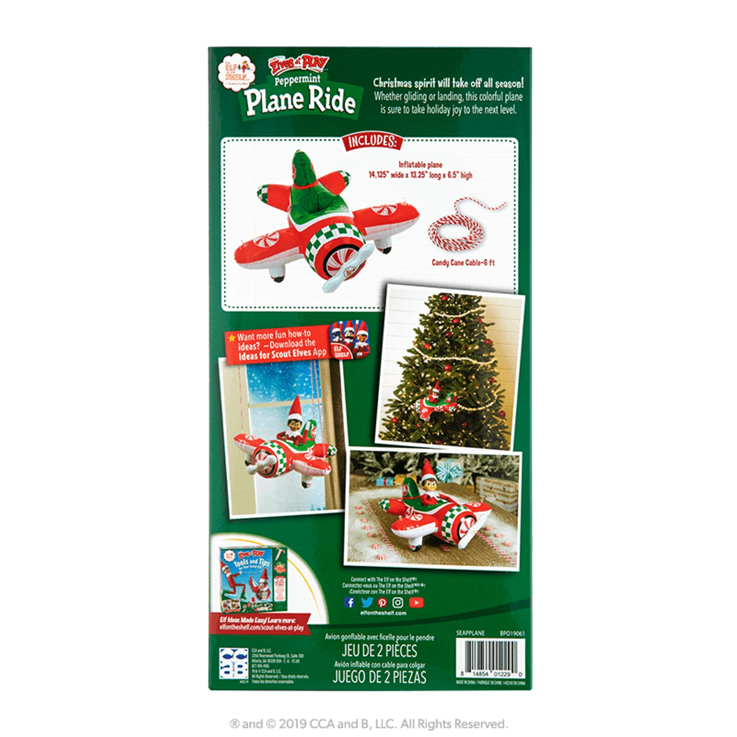 Elf On The Shelf Scout Elves At Play Peppermint Plane Ride Accessory 6 Elf On The Shelf Scout Elves At Play Peppermint Plane Ride Accessory - Image 4
