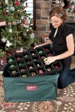 Tree Keeper 3 Tray Christmas Ornament Keeper Storage Bag With Front Pocket TK-10127 -The Jolly Christmas Shop api7ll86v 33544.1646091885