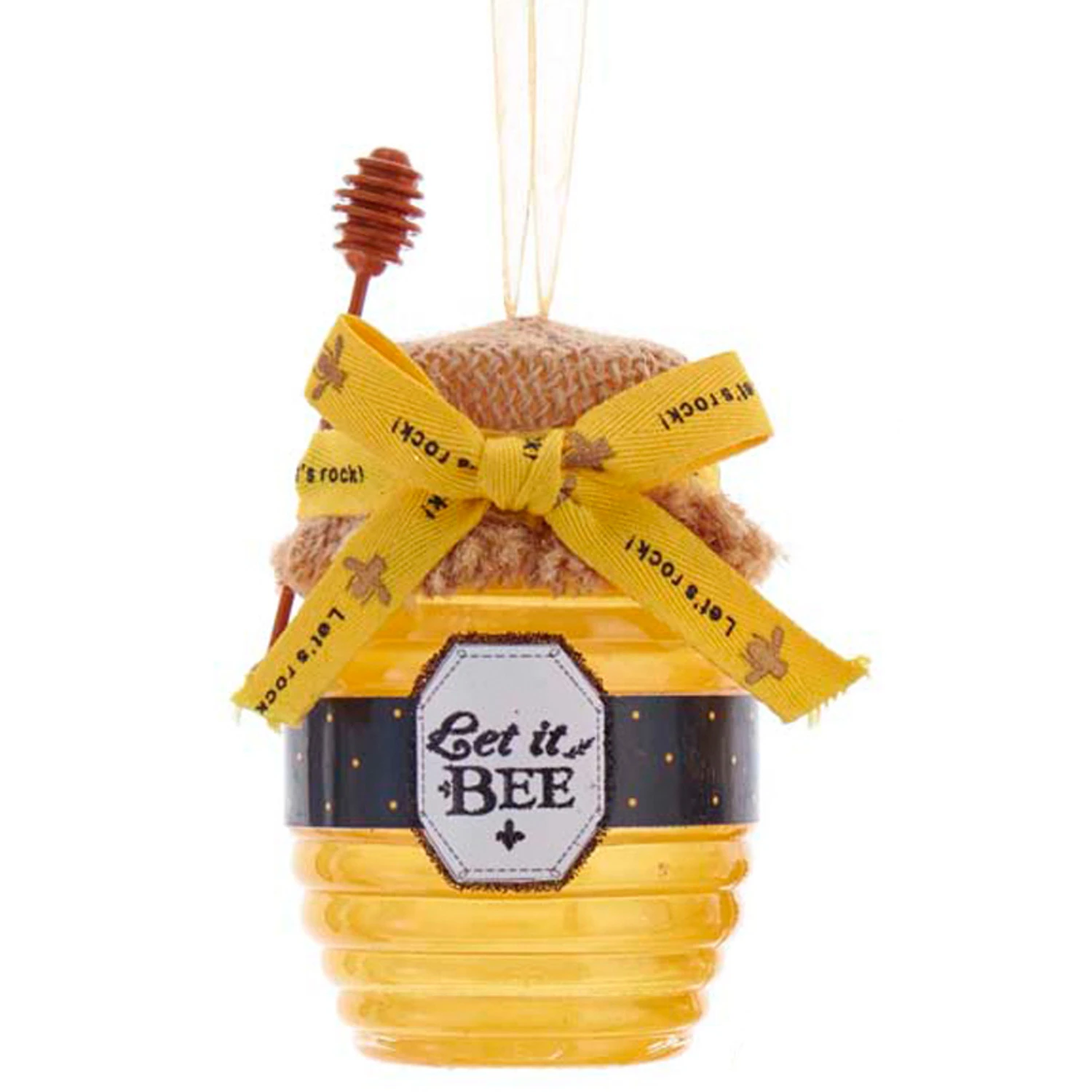 Kurt Adler 4.25" Honey Jar Christmas Ornament T2705 4 Kurt Adler 4.25" Honey Jar Christmas Ornament T2705 - Image 2