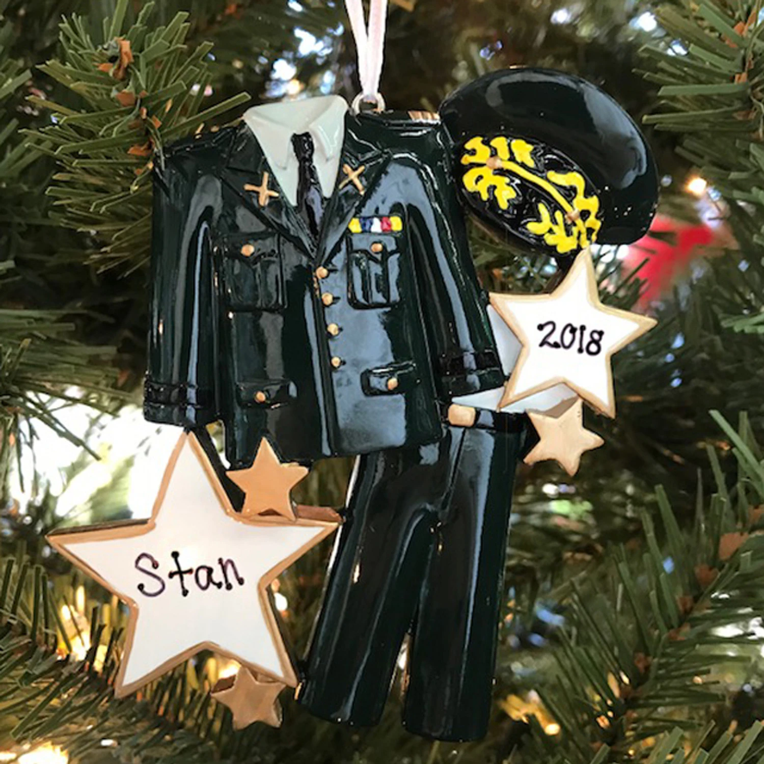 Armed Services Army Uniform Personalized Christmas Ornament 3 Armed Services Army Uniform Personalized Christmas Ornament
