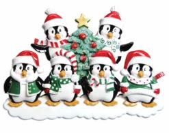 Family Personalized Christmas Ornament With 6 Penguins -The Jolly Christmas Shop apia8buwp 07860.1646091894