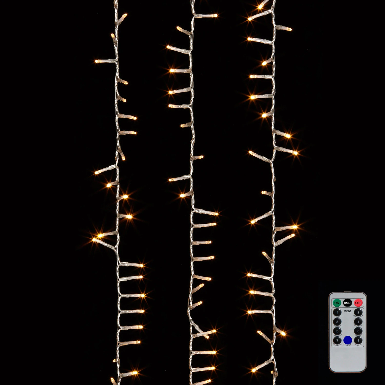 Raz 73.8' Snake Compact Lights On Clear Wire With White Lights Christmas Light Strand G3937038 3 Raz 73.8' Snake Compact Lights On Clear Wire With White Lights Christmas Light Strand G3937038