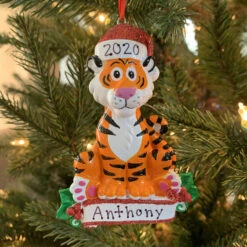 Baby Tiger Personalized Christmas Ornament OR1850T -The Jolly Christmas Shop apiaibcwr 28095.1646091881