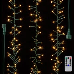 Raz 34' Connectable Cluster Garland Green Wire With White Lights Christmas Light Strand L4137016 -The Jolly Christmas Shop apibzybiq 24600.1646091910