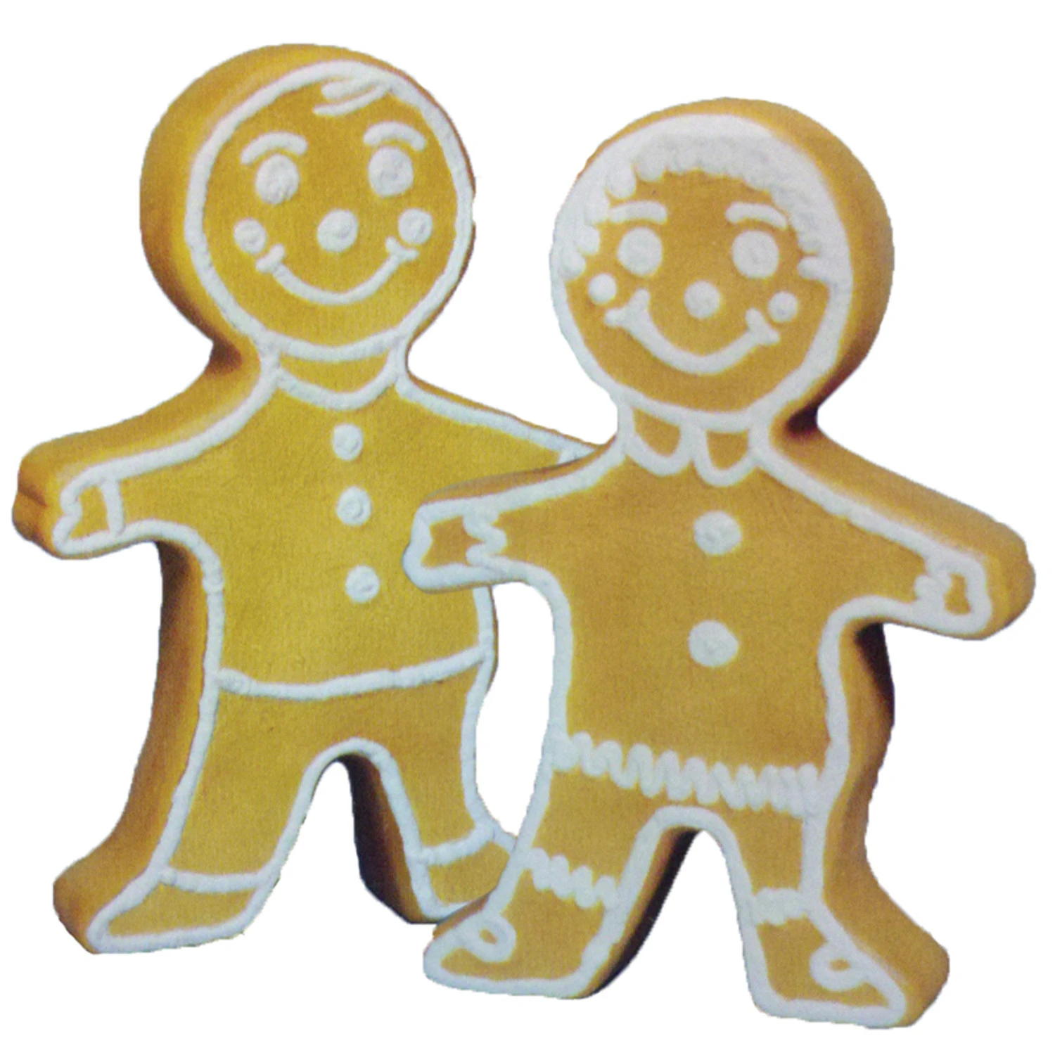 24" Double Sided Gingerbread Blow Mold Outdoor Christmas Decor 75560 3 24" Double Sided Gingerbread Blow Mold Outdoor Christmas Decor 75560
