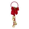 Kurt Adler 12.5" Jingle Bells With Dark Red Bow Door Hanger Christmas Ornament J8185 -The Jolly Christmas Shop apidrtpqn 71271.1646091865