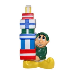 60" Santa And Elf 10 Piece Lighted Christmas Blow Mold Set -The Jolly Christmas Shop apidtwjxu 97660.1646091900