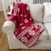 Primitives By Kathy 60" Red And White Nordic Christmas Throw Blanket 37387 2 Primitives By Kathy 60" Red And White Nordic Christmas Throw Blanket 37387 -The Jolly Christmas Shop apifgwa8a 07104.1646091884