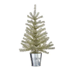 Raz Champagne Tinsel Tree In Galvanized Bucket Christmas Decoration 10 Raz Champagne Tinsel Tree In Galvanized Bucket Christmas Decoration -The Jolly Christmas Shop apifp1yeq 18172.1646091894